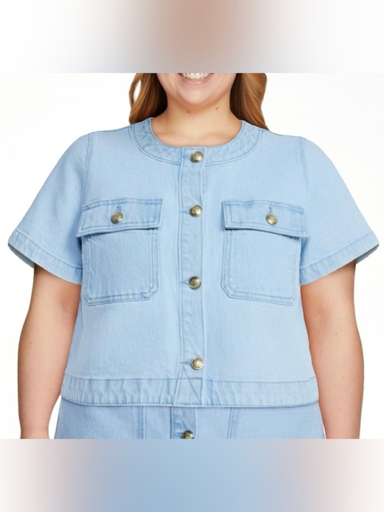 Free Assembly Jackets & Blazers - Free Assembly Cropped Denim Jacket